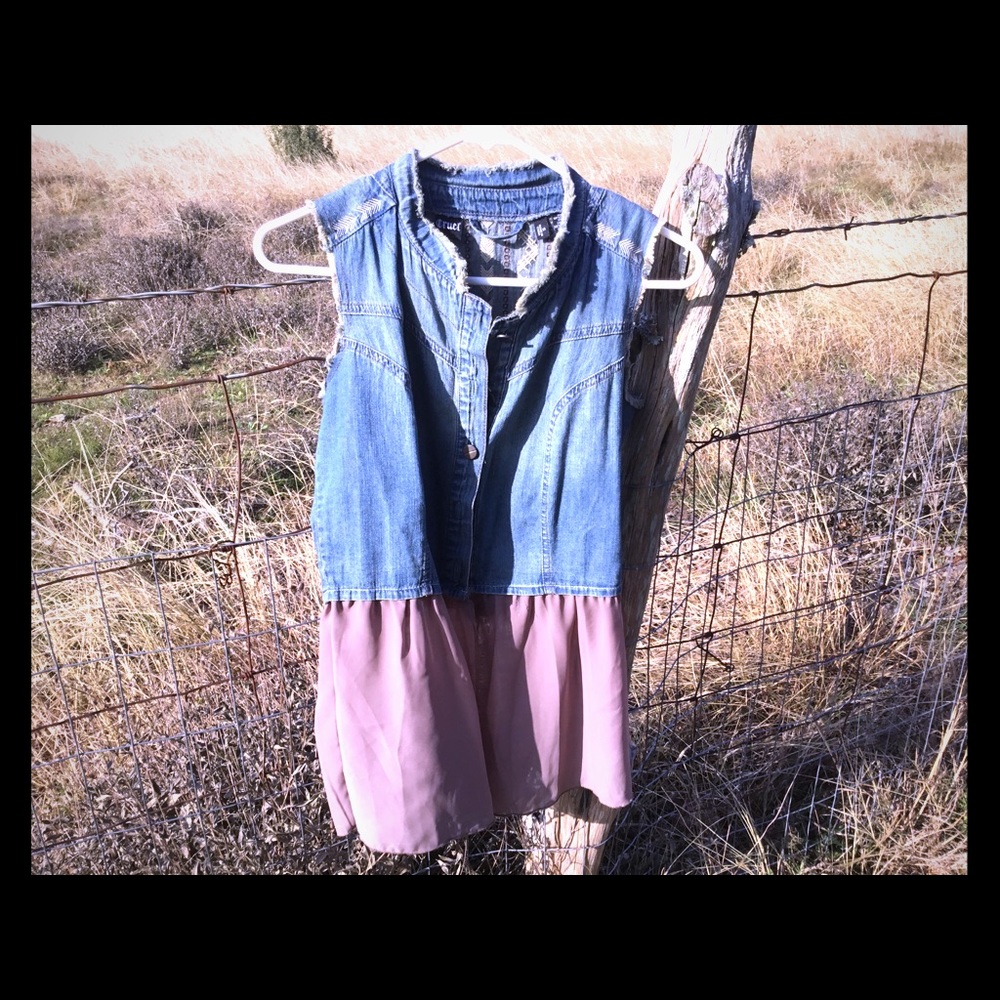 Denim blouse/vest